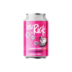 24 x Little Rick 32mg CBD (+CBG) Sparkling Raspberry Coconut Drink 330ml
