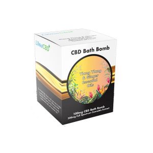 LVWell CBD 100mg CBD Bath Bomb - Ylang Ylang and Ginger