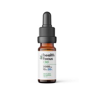 Health Focus CBD 2000mg 20% Full Spectrum MCT CBD Oil 10ml (+FREE GUMMIES!)