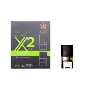 Zee Organic Relax X2 CBD Replacement Pods 300mg CBD*