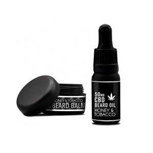 NKD 150mg CBD Twin Pack Honey Tobacco Beard Oil and balm