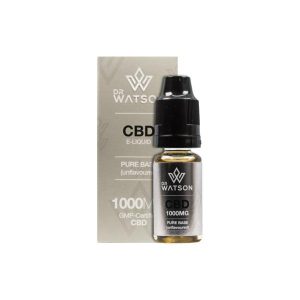 Dr Watson 1000mg Pure Base CBD Vaping Liquid 10ml