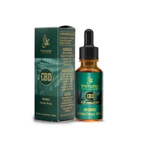 Immuno Leaf 500mg CBD Premium Organic Hemp Seed Oil 10ML