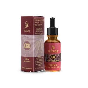 Immuno Leaf 1500mg CBD Premium Organic Hemp Seed Oil 10ML