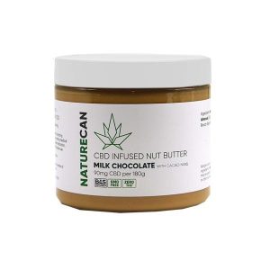 Naturecan 90mg CBD 180g Nut Butter Milk Chocolate with Cacao Nibs